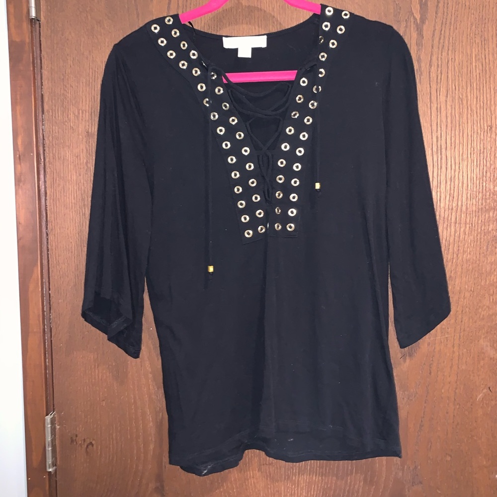 Michael Kors v cut blouse